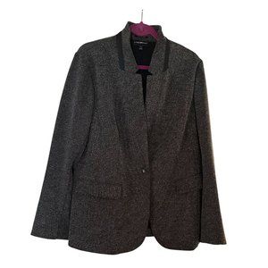 Lane Bryant Womens Jacket Grey Tweed Size 18